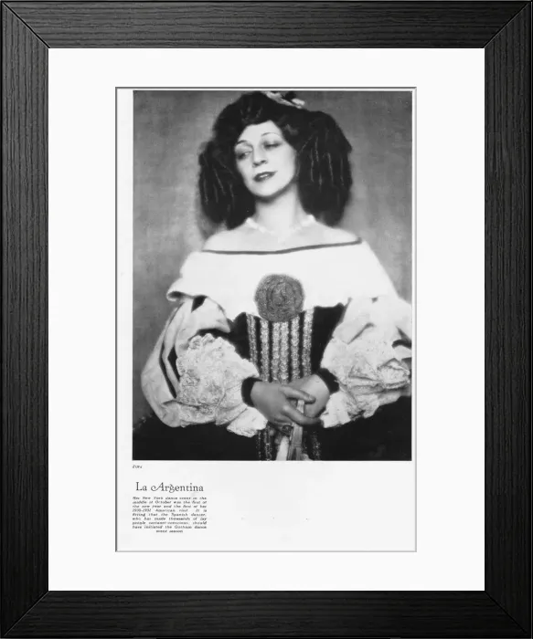 Framed Print : A portrait of the Spanish dancer Argentina, New York, 1930 Framed Print : A portrait of the Spanish dancer Argentina, New York, 1930