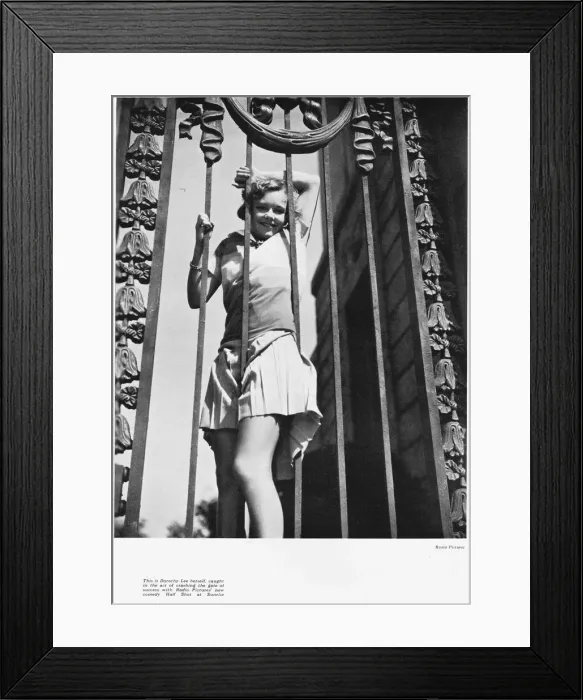 Framed Print : Dorothy Lee at RKO appearing in the film Half Shot, 1930 Framed Print : Dorothy Lee at RKO appearing in the film Half Shot, 1930