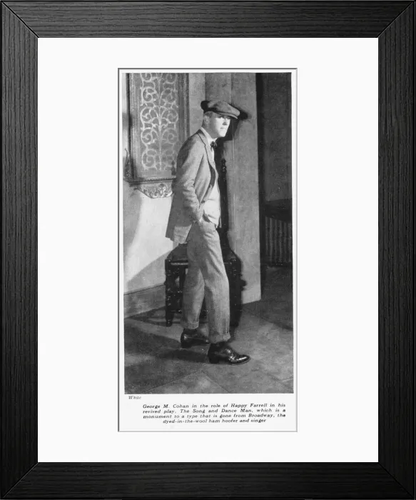 Framed Print : A portrait of George M. Cohan in the role of Happy Framed Print : A portrait of George M. Cohan in the role of Happy