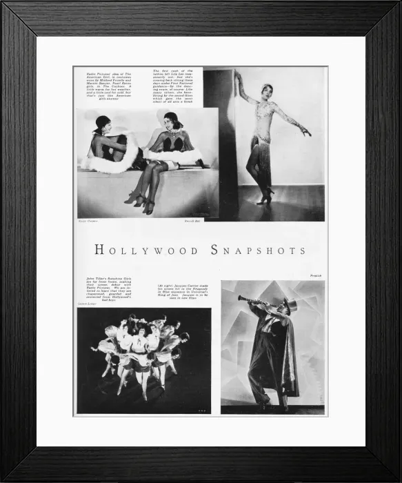 Framed Print : Four snapshots from Hollywood, 1930 Framed Print : Four snapshots from Hollywood, 1930