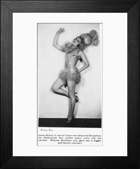 Framed Print : A portrait of Irene Delroy at Warner Brothers, 1930 Framed Print : A portrait of Irene Delroy at Warner Brothers, 1930