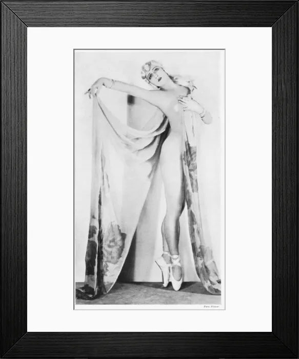 Framed Print : Art deco sketch of an unknown Parisian dancer Framed Print : Art deco sketch of an unknown Parisian dancer