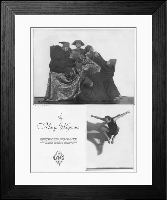 Framed Print : Poses by the dancers of the Mary Wigman group Framed Print : Poses by the dancers of the Mary Wigman group