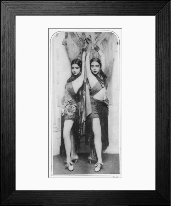 Framed Print : The dancing Triana sisters Maura and Renee, 1929 Framed Print : The dancing Triana sisters Maura and Renee, 1929