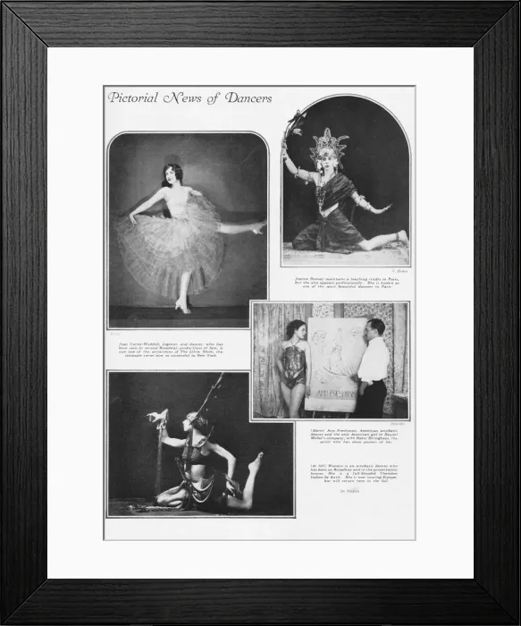 Framed Print : Dancers from around the world, 1929 Framed Print : Dancers from around the world, 1929