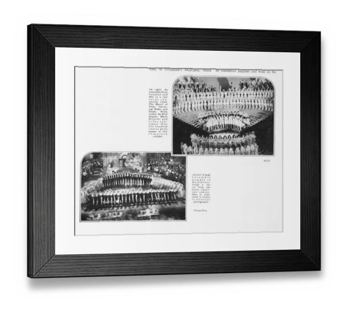 Framed Print : Two film photographs: top right an ensemble of Framed Print : Two film photographs: top right an ensemble of