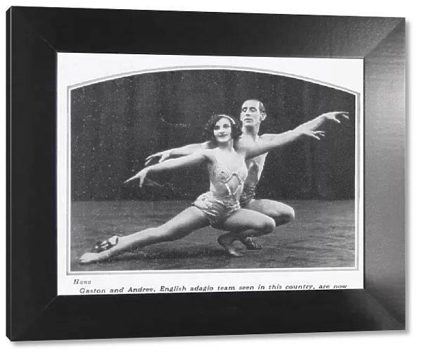 The English Adagio dancing team of Gaston and Andree, 1930