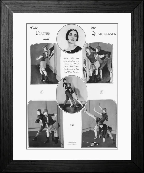 Framed Print : The flapper and the Quarterback - Ruth Page Framed Print : The flapper and the Quarterback - Ruth Page