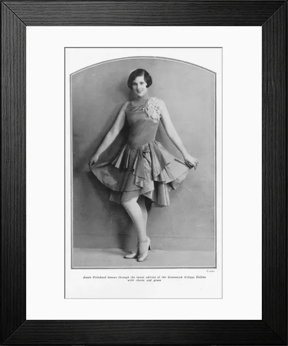 Framed Print : The dancer Annie Pritchard in the latest edition