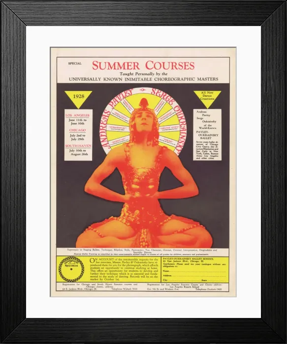 Framed Print : Advert for Summer Courses being given by Andreas Framed Print : Advert for Summer Courses being given by Andreas