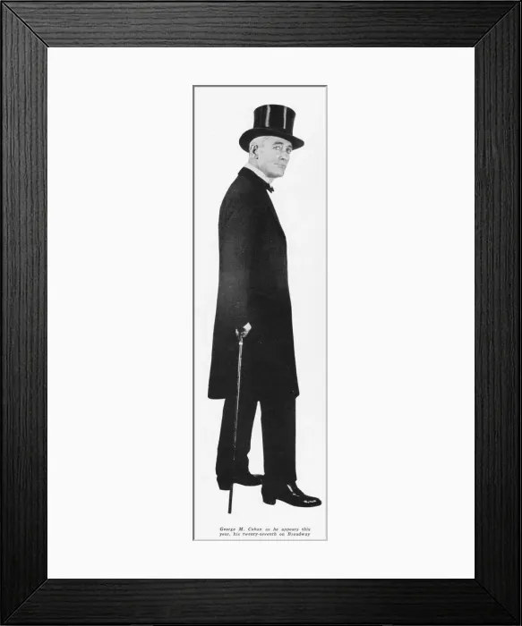 Framed Print : A portrait of George M. Cohan, 1928 Framed Print : A portrait of George M. Cohan, 1928