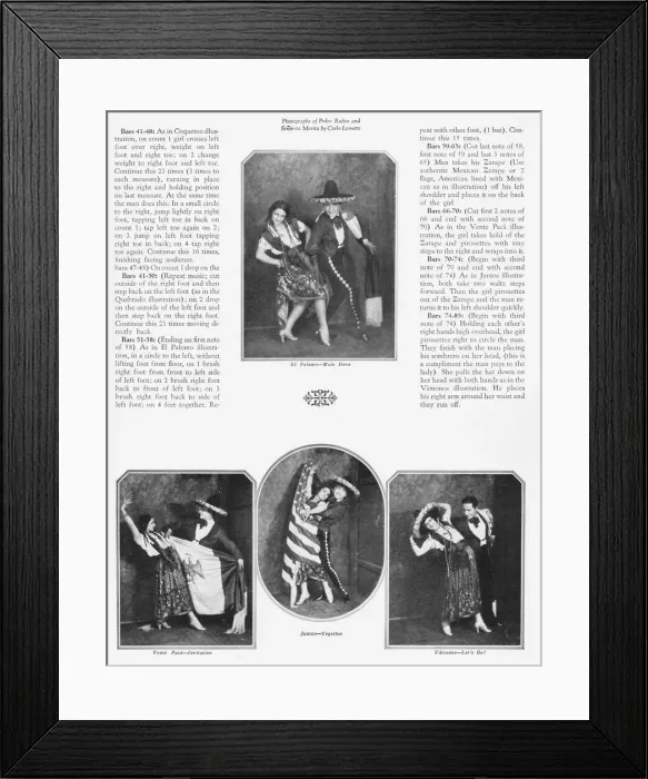 Framed Print : The Mexican National Dance - a stylised version Framed Print : The Mexican National Dance - a stylised version