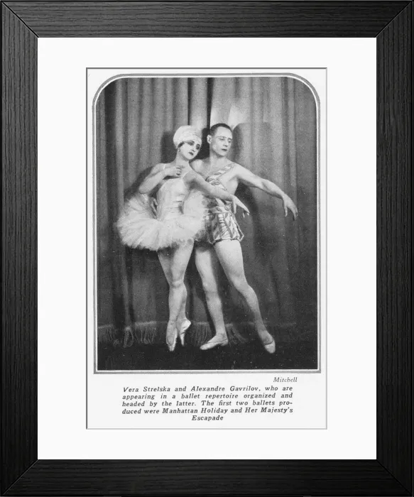 Framed Print : Vera Strelska and Alexandre Gavrilov appearing Framed Print : Vera Strelska and Alexandre Gavrilov appearing