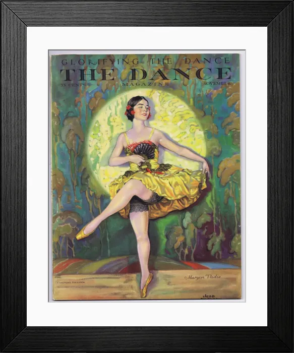 Framed Print : Cover for Dance Magazine November 1927 Framed Print : Cover for Dance Magazine November 1927