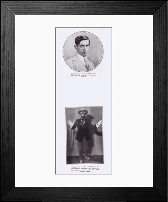 Framed Print : Two photographs of Eddie Cantor, 1927 Framed Print : Two photographs of Eddie Cantor, 1927