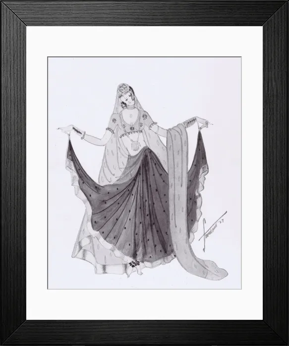 Framed Print : A costume sketch by Robert Ten Eyck Stevenson Framed Print : A costume sketch by Robert Ten Eyck Stevenson