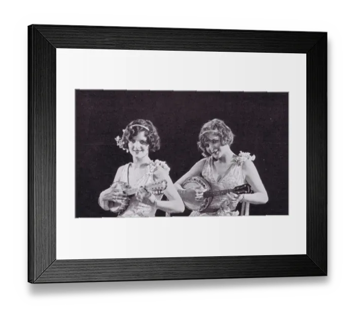 Framed Print : The George Sisters - Doris and Phyllis - American Framed Print : The George Sisters - Doris and Phyllis - American