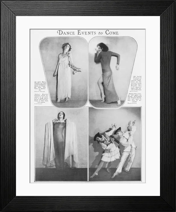 Framed Print : Four dance events - Maria Theresa - top left Framed Print : Four dance events - Maria Theresa - top left