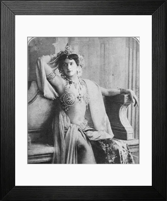 Framed Print : Portrait of Mata Hari Framed Print : Portrait of Mata Hari