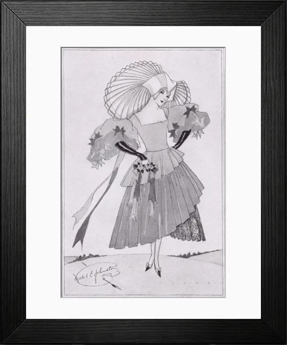 Framed Print : A sketch by costume designer Mabel E. t for a Framed Print : A sketch by costume designer Mabel E. t for a