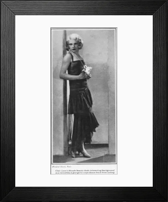 Framed Print : A portrait of the American dancer Claire Luce, 1929 Framed Print : A portrait of the American dancer Claire Luce, 1929