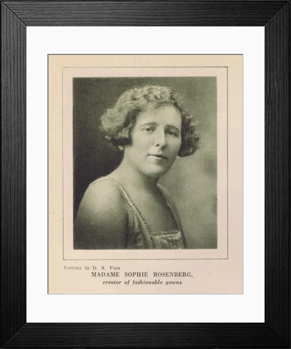 Framed Print : A portrait of the New York fashion modiste Madame Framed Print : A portrait of the New York fashion modiste Madame