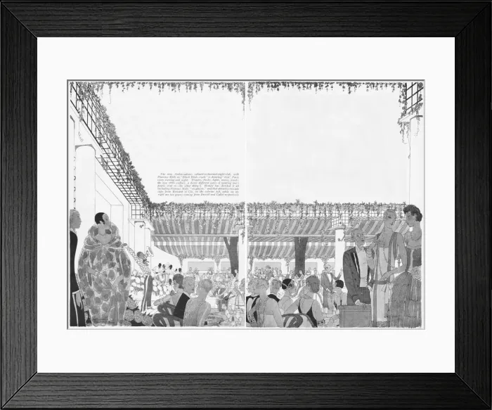 Framed Print : Interior of the Ambassadors theatre-restaurant Framed Print : Interior of the Ambassadors theatre-restaurant
