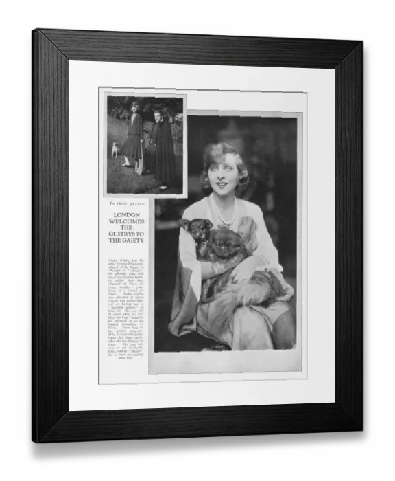 Framed Print : The Parisian performers Sacha Guitry and his wife Framed Print : The Parisian performers Sacha Guitry and his wife
