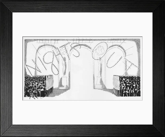 Framed Print : Header sketch by Fish for the Nights Out feature Framed Print : Header sketch by Fish for the Nights Out feature