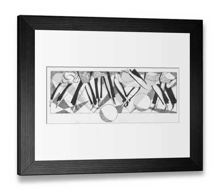 Framed Print : A sketch by Fish showing showing the illuminated Framed Print : A sketch by Fish showing showing the illuminated