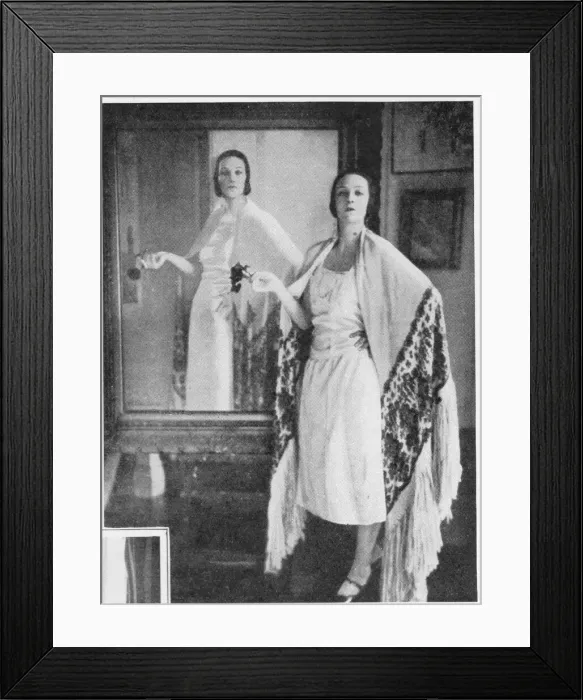 Framed Print : A portrait of the painter and costume designer Framed Print : A portrait of the painter and costume designer
