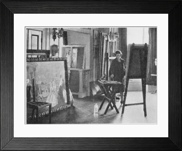 Framed Print : A portrait of the painter and costume designer Framed Print : A portrait of the painter and costume designer