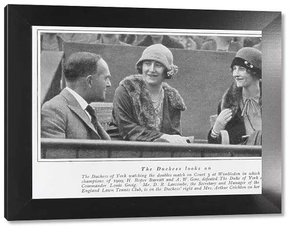 A photograph of The Duchess of York at Wimbledon, London