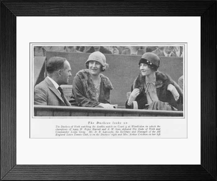 Framed Print : A photograph of The Duchess of York at Wimbledon, London Framed Print : A photograph of The Duchess of York at Wimbledon, London