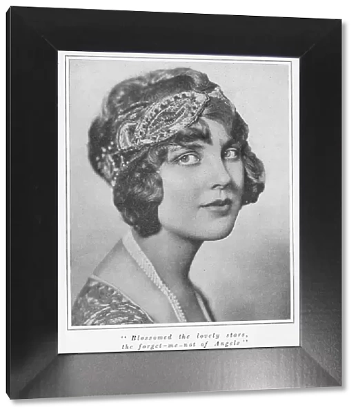 A portrait of the film star Justine Johnstone, 1926