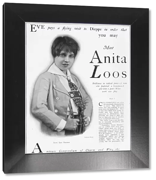 Portrait of Anita Loos, 1926