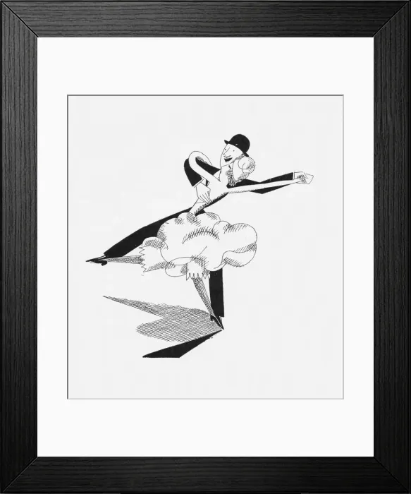 Framed Print : Sketch by Fish of Fred Dixon in his Danse Moderne Framed Print : Sketch by Fish of Fred Dixon in his Danse Moderne