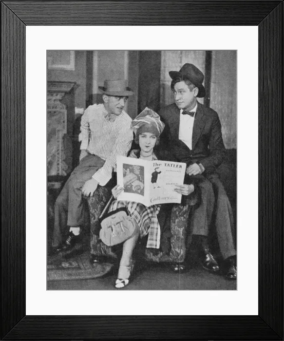 Framed Print : Nelson Keys, Dorothy Gish and Will Rogers on set Framed Print : Nelson Keys, Dorothy Gish and Will Rogers on set