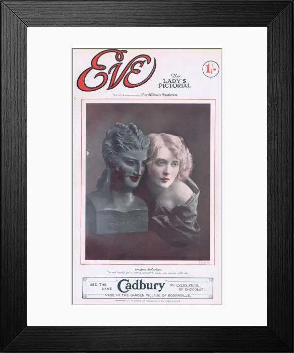 Framed Print : Cover of Eve Magazine 7 January 1925 featuring Framed Print : Cover of Eve Magazine 7 January 1925 featuring