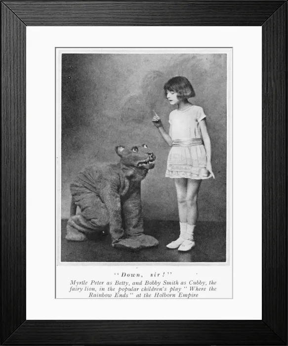 Framed Print : A scene from the popular childrens play Where