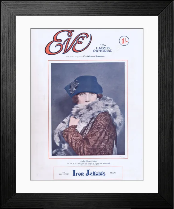 Framed Print : Cover of Eve Magazine 14 January 1925 featuring Framed Print : Cover of Eve Magazine 14 January 1925 featuring
