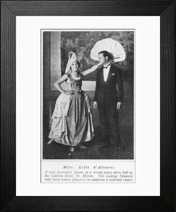 Framed Print : Senorita Lili de Alvarez, Spains lady tennis Framed Print : Senorita Lili de Alvarez, Spains lady tennis