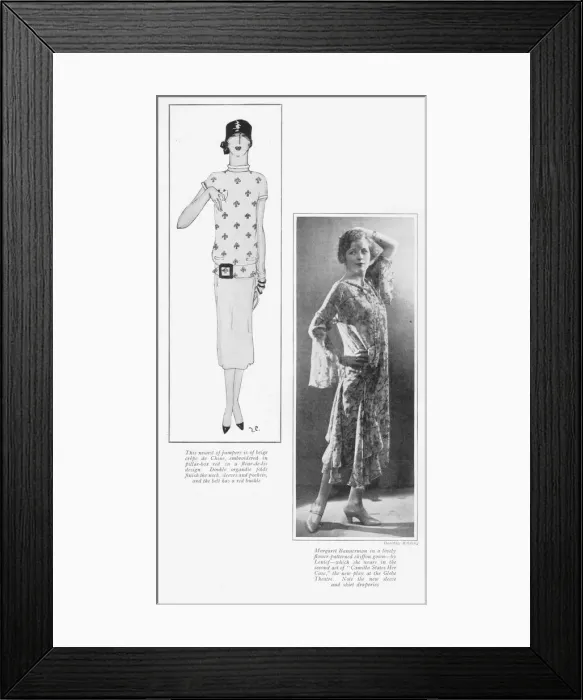 Framed Print : Top left a jumper suit by Gordon Conway and bottom Framed Print : Top left a jumper suit by Gordon Conway and bottom