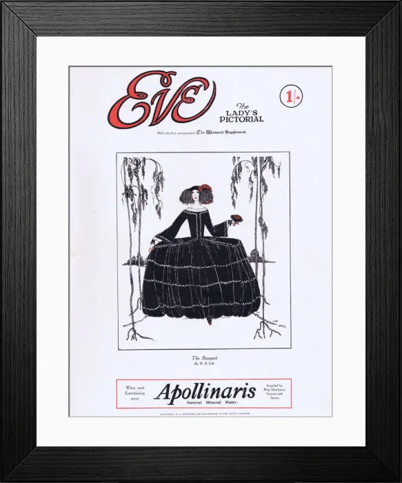 Framed Print : Cover of Eve Magaine 18 February 1925 featuring Framed Print : Cover of Eve Magaine 18 February 1925 featuring