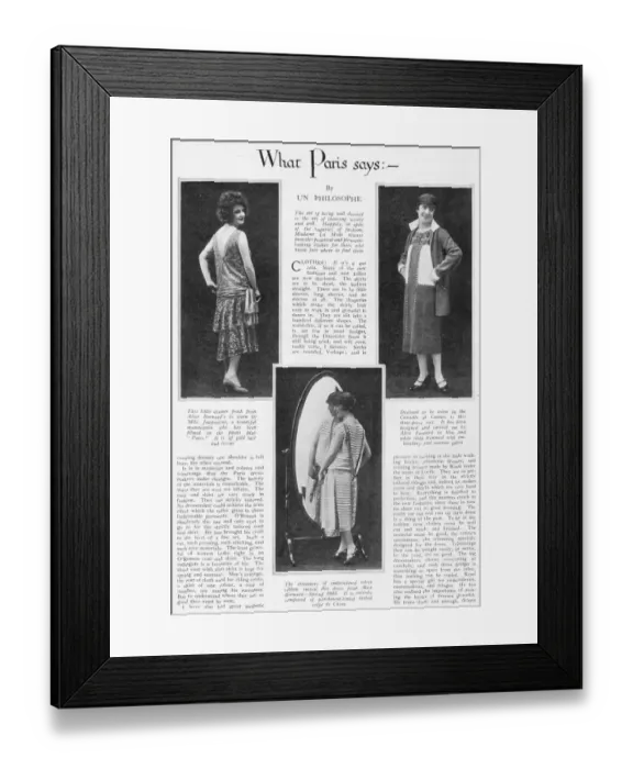 Framed Print : A feature about What Paris Says: the art of being Framed Print : A feature about What Paris Says: the art of being