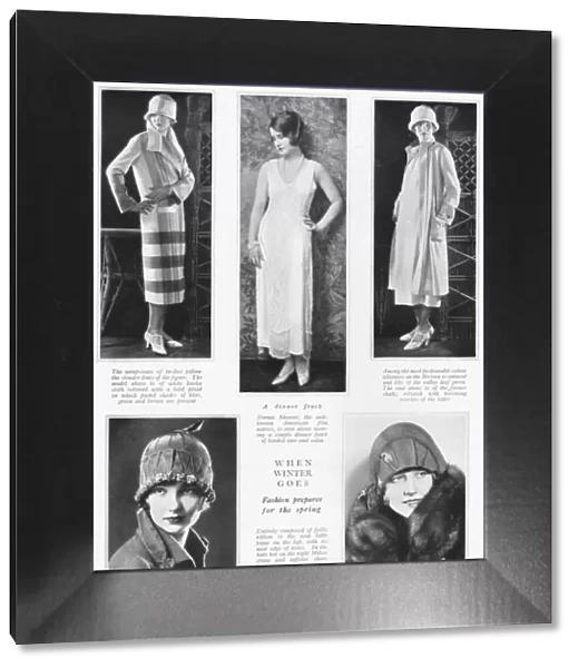 Fashion examples of prepartion for the Spring, 1925