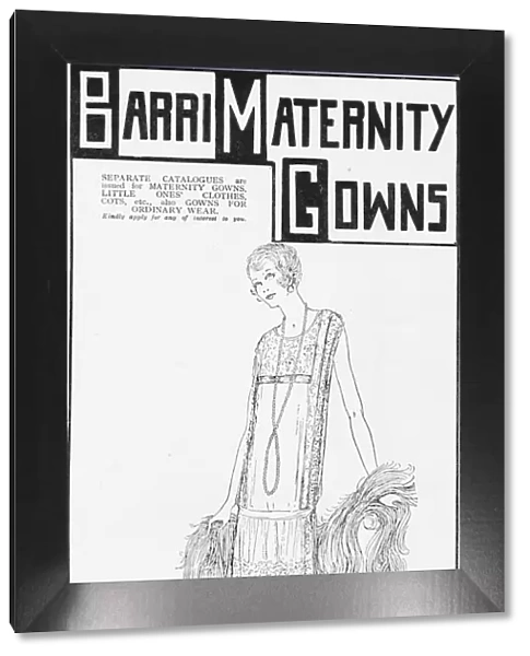 Advert for Barri Maternity Gowns, London, 1925