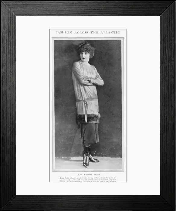 Framed Print : Doris Keane wearing a model from Henri Bendel Framed Print : Doris Keane wearing a model from Henri Bendel
