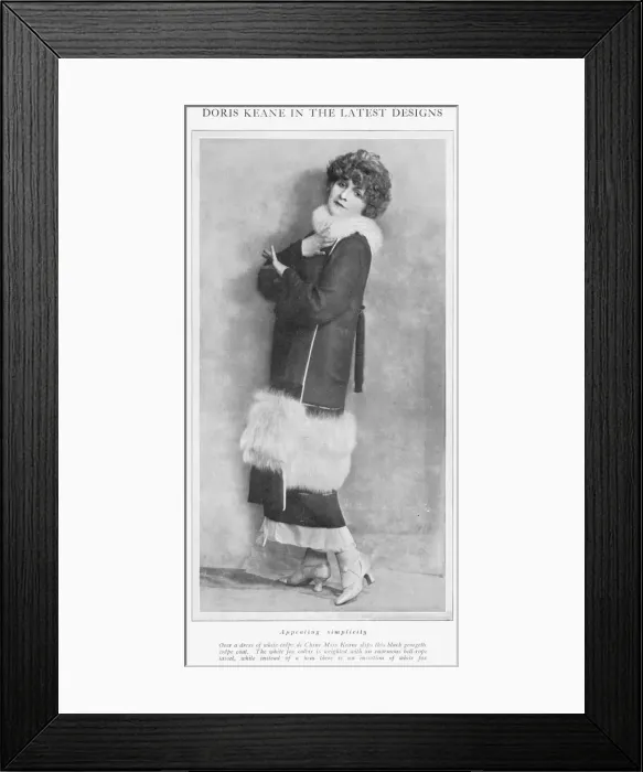 Framed Print : Doris Keane wearing a model from Henri Bendel Framed Print : Doris Keane wearing a model from Henri Bendel