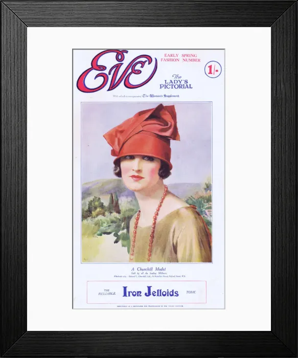 Framed Print : Cover of Eve Magazine, 11 March 1925 featuring Framed Print : Cover of Eve Magazine, 11 March 1925 featuring
